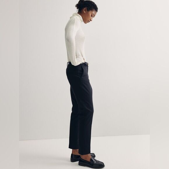 H&M Black Slim Fit Slacks, Size 6 - Picture 4 of 16